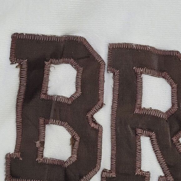 Vintage 90s Brown Sweatshirt Womens XL 21x24 White - Picture 15 of 15